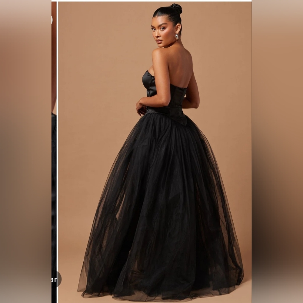 Black Tulle Dress - Picture 2 of 2
